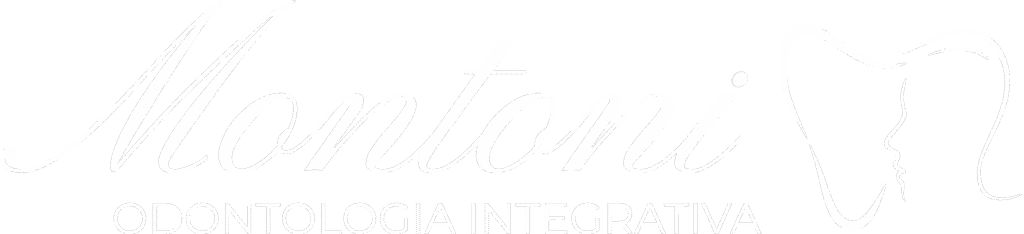 Logo Montoni Odontologia Integrativa OFICIAL branco